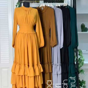 Moroccan Long Layered Muslim Dress